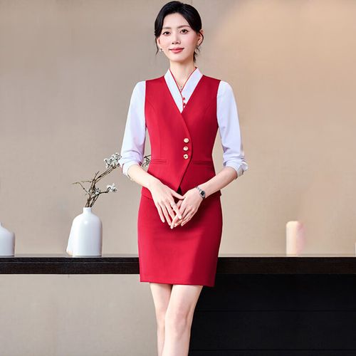 梵蒙會(huì)議服務(wù)員套裝兩件套FM-FWA12A252-1 專業(yè)形象與舒適體驗(yàn)的完美結(jié)合